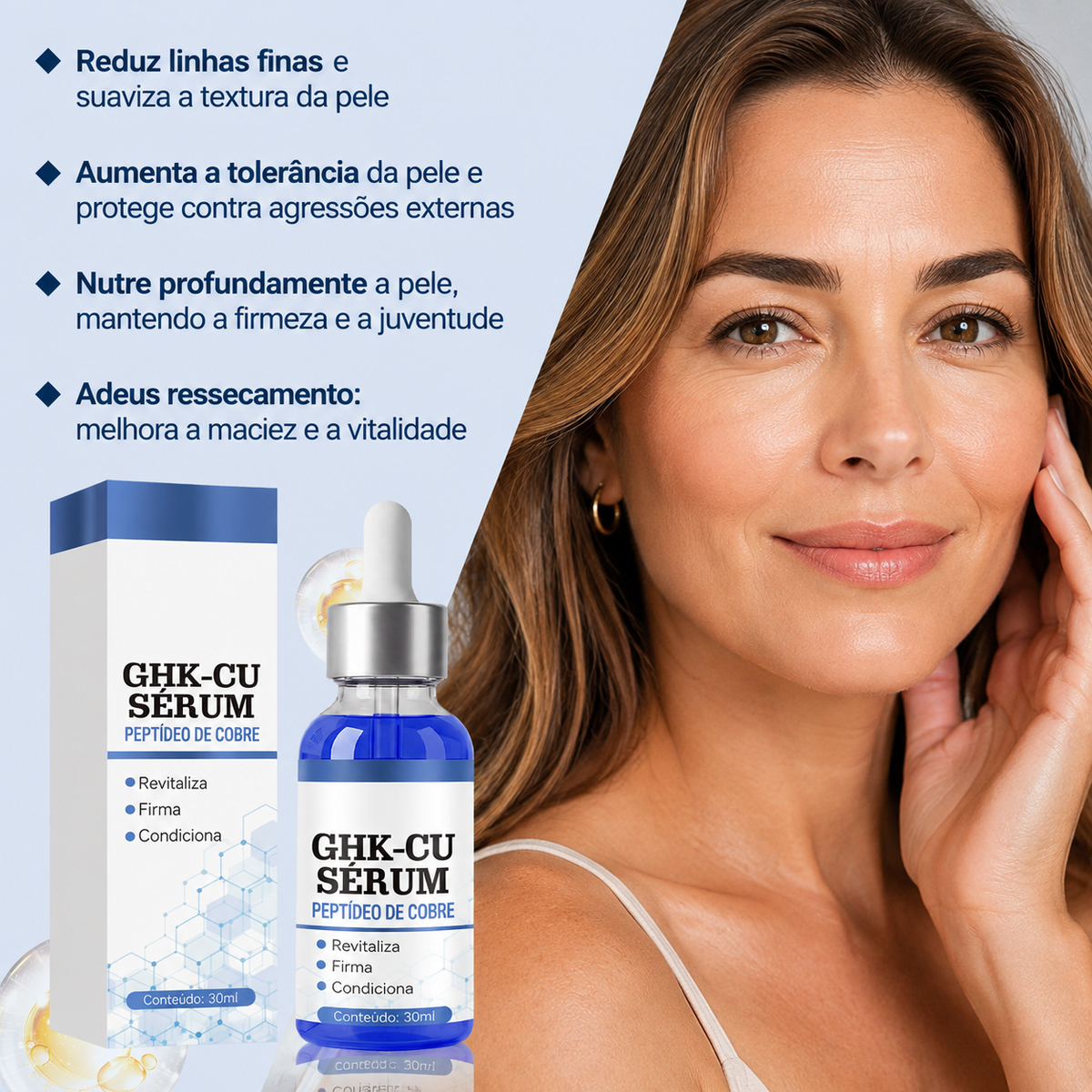 Sérum Facial Anti-idade GHK-CU - Todo Tipo De Pele