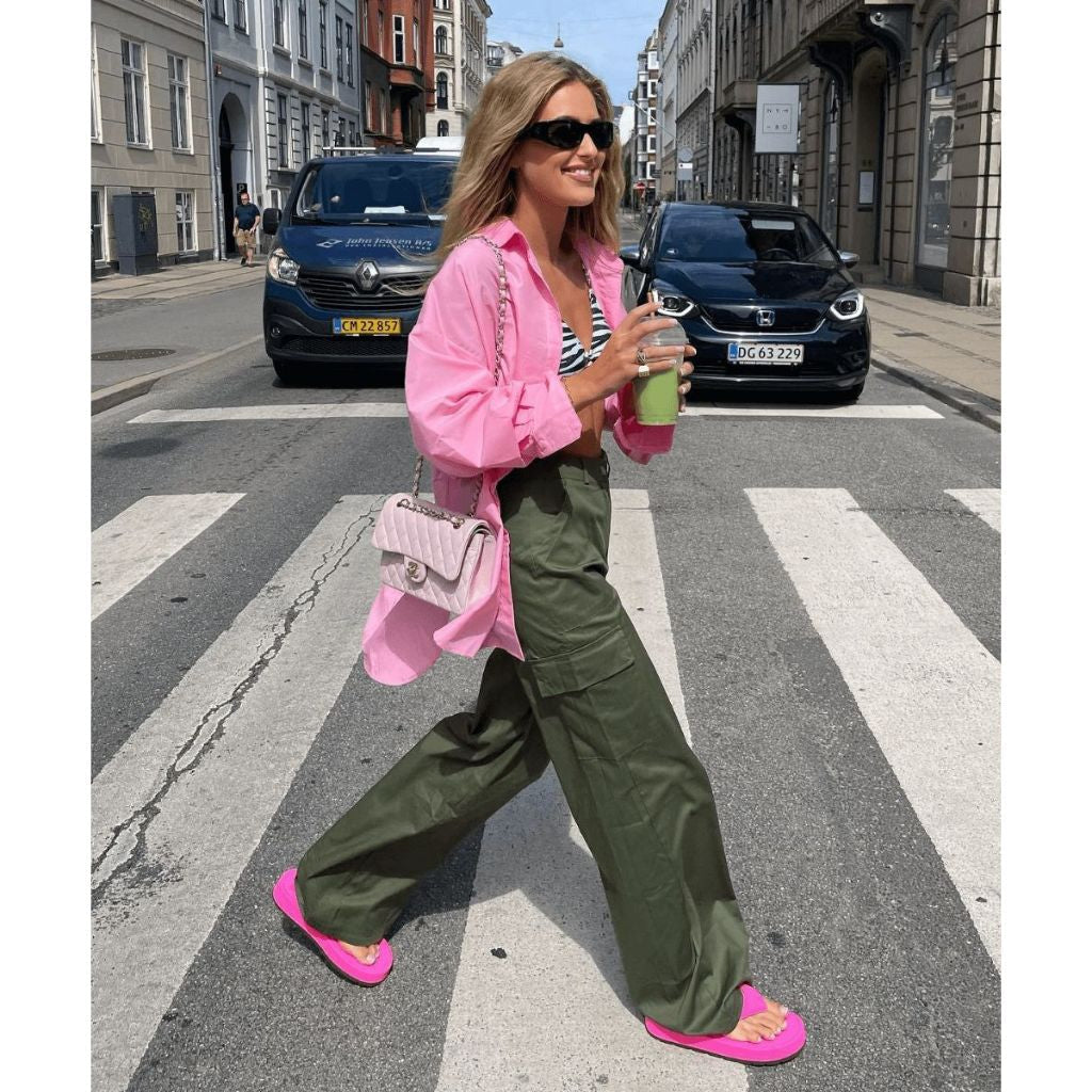 Camisa Feminina Premium de Linho Oversized