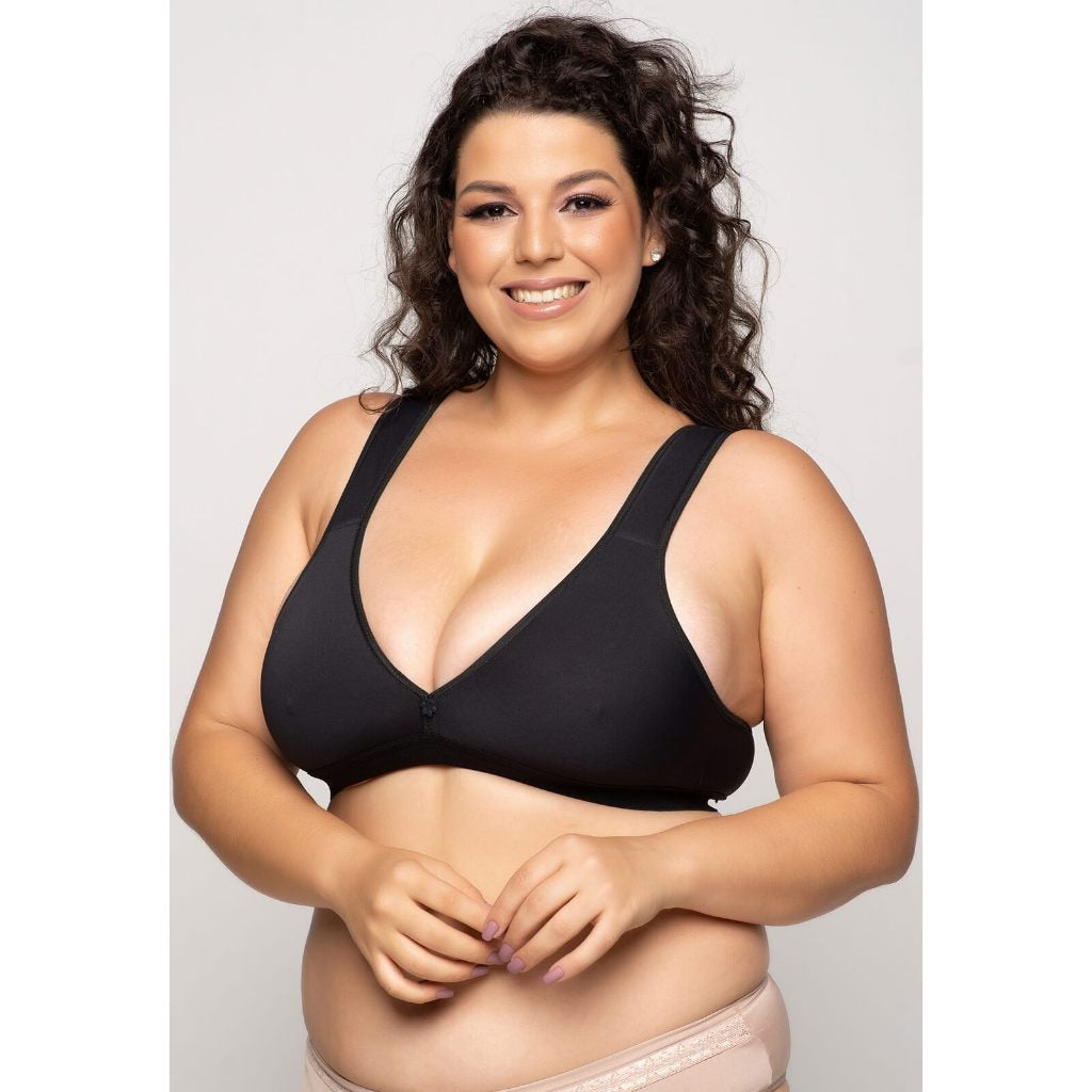 Kit 3 Sutiãs Alça Acolchoada Sem Bojo - M ao Plus Size
