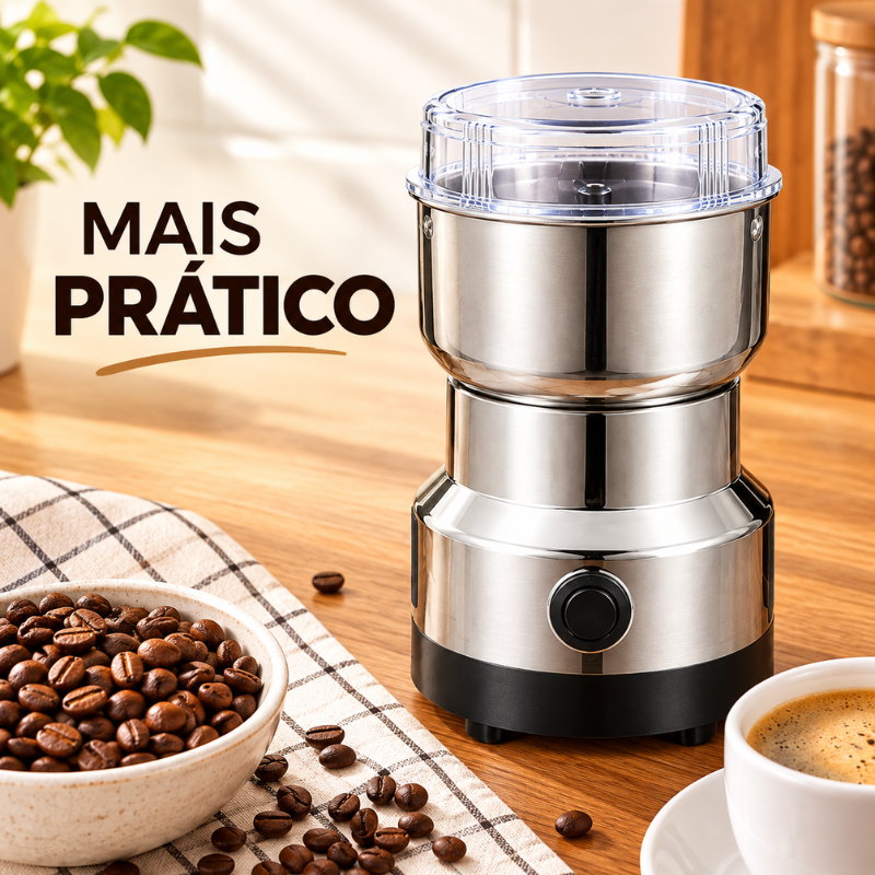 Moedor Elétrico Multiuso em Aço Inoxidável